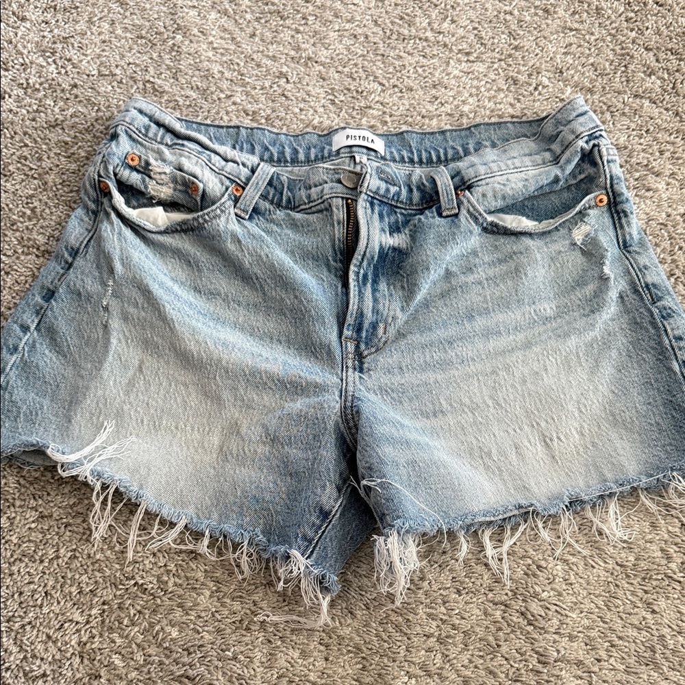 Pistola Distressed Denim Shorts size 31